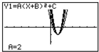 CASIO GRAPH 35+ - Activer le réglage de localisation et tracer le graphe de l'exemple précédent (page 184) - 3