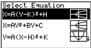 CASIO GRAPH 35+ - Entrée dans le mode CONICS - 1