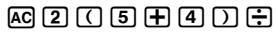 CASIO GRAPH 35+ - Entrée de calculs - 3