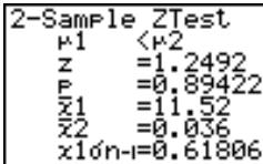 CASIO GRAPH 35+ - Effectuer un test Z à 2 échantillons quand deux listes de données sont entresetés - 1