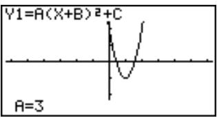 CASIO GRAPH 35+ - Exemple Obtenir 10 fois le trace continu du graphe tracé dans l'exemple précédent (page 184) - 5