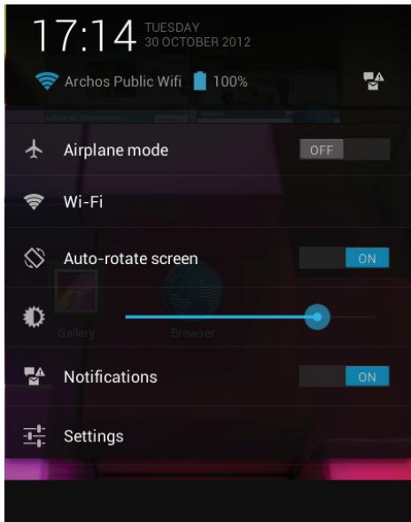 ARCHOS 80 XS 8 GO - El Interfaz Android™ - 1