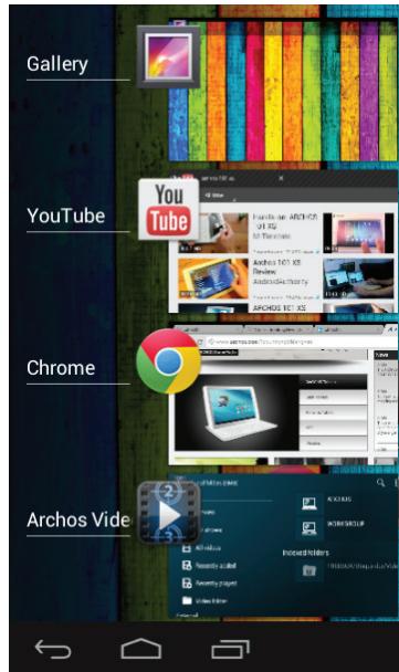 ARCHOS 80 XS 8 GO - Schnelleinstellungen - 1