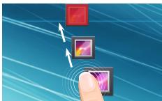 ARCHOS 101C PLATINUM - Spostare una voce della schermata iniziale: - 1