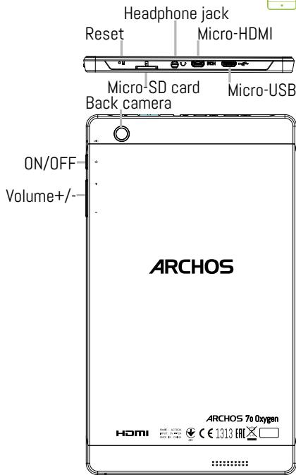 ARCHOS 133 OXYGEN - Describing your device - 3