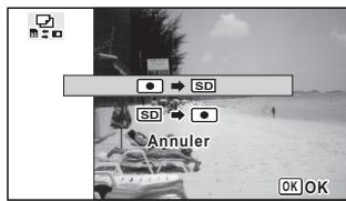 PENTAX WG-3 - Utilisez le bouton de navigation (▲) pour selectionner [SD]. - 1