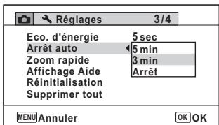 PENTAX OPTIO WG3 - Désactivation de l'arrêt automatique - 1
