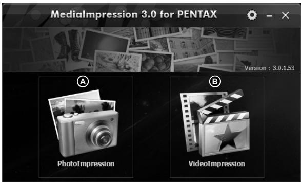 PENTAX OPTIO WG3 - Interface de la fenêtre des fichiers multimédia - 1