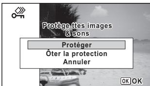 PENTAX OPTIO WG3 - Pour protégger toutes les images et les fichiers son - 2