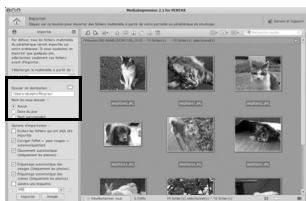 PENTAX OPTIO WG3 - Transfert d'images - 2