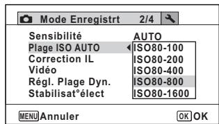PENTAX OPTIO WG3-GPS - Appuyez sur le bouton MENU en mode. - 1