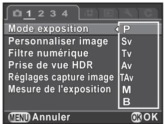 PENTAX K50 - Modifiez les paramètres si nécessaire. - 1