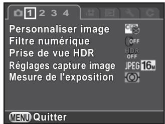 PENTAX K50 - Appuyez deux fois sur le bouton de navigation (▶). - 1