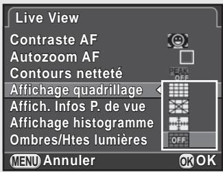 PENTAX K50 - Appuyez sur le bouton INFO en état de pause. - 3