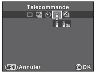 PENTAX K50 - Prise de vue avec une télécommande (en option) - 2