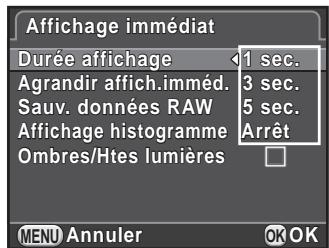 PENTAX K50 - Réglage de l'affichage pour affichage immédiat - 1