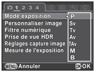 PENTAX K50 - Modifiez les paramètres si nécessaire. - 1
