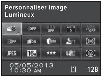 PENTAX K50 - Utilisez le bouton de navigation (   ) pour désir l'élément dont vous souhaitez modifier le réglage. - 1