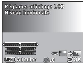 PENTAX K50 - Réglage de la luminosité et de la couleur de l'écran - 1