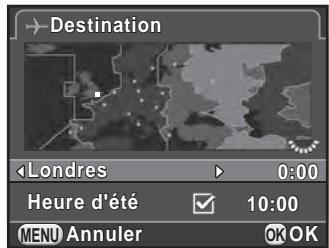 PENTAX K50 - Réglage de l'heure monde - 2