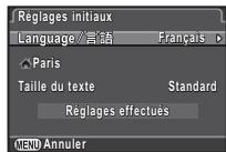 PENTAX K3 - Utilisez  pour selectionner la langue voulue et appuyez sur  . - 1