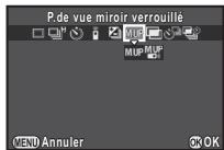PENTAX K3 - Sélectionnez M.UP et appuyez sur  . - 1