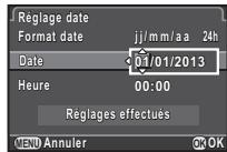 PENTAX K3 - Utilizez  pour définir le mois. - 1