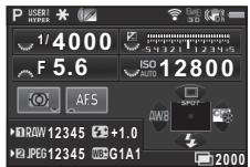 PENTAX K3 - Écran de contrôle LCD - 1