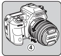 PENTAX K3 - Pour retirer I'objectif - 3