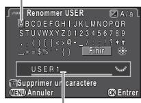 PENTAX K3 - Modification d'un nom de réglage - 1