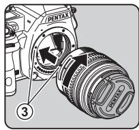 PENTAX K3 - Pour retirer I'objectif - 2