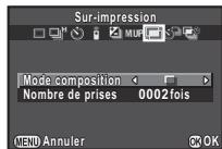 PENTAX K3 - Sélectionnez [Mode composition]. - 1