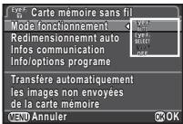 PENTAX K-3 - Utiliser une carte mémoire sans fil - 1