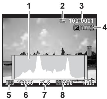 PENTAX K50 - - Affichage histogram/Affichage histogram RGB - 1