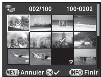 PENTAX K50 - Appuyez sur le bouton de navigation () dans l'affichage une image du mode lecture. - 1