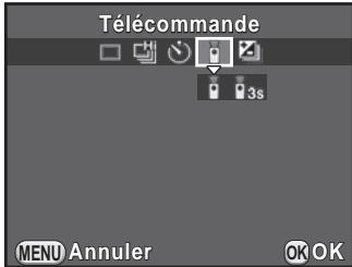 PENTAX K50 - Prise de vue avec une télécommande (en option) - 2