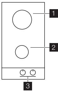 ELECTROLUX EGG3322NOX - Description de la table de cuisson - 1