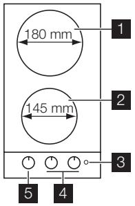 ELECTROLUX EHS30020P - Description de la table de cuisson - 1