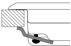SCHOLTES TV751 BK GH - Schema voor de bevestiging van de haken - 1