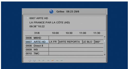 SAGEMCOM TWIN 830 HD - Option de l'epg - 1