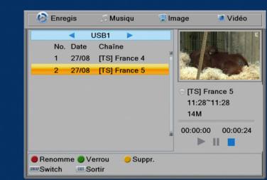 SAGEMCOM TWIN 830 HD - Lire vos enregistrements - 1