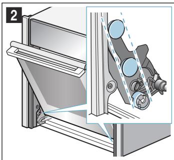 NEFF B58VT68N0 - Accrocher la porte de l'appareil - 2