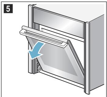 NEFF B58VT68N0 - Décrocher la porte de l'appareil - 5