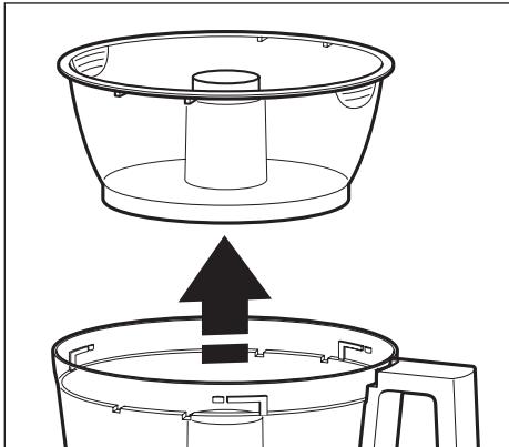 KITCHENAID 5KFP0925EER - Retrait du couvercle du bol de travail - 2