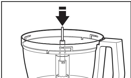 KITCHENAID 5KFP1335EOB - Montage du disque à trancher régliable - 1