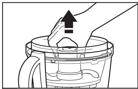 KITCHENAID 5KFP1644ECA - Installation/retrait du mini-bol et de la mini-lame - 4