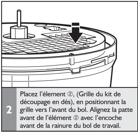 KITCHENAID 5KFP1644ECA - Installation/retrait du kit de découvert en dés - 2