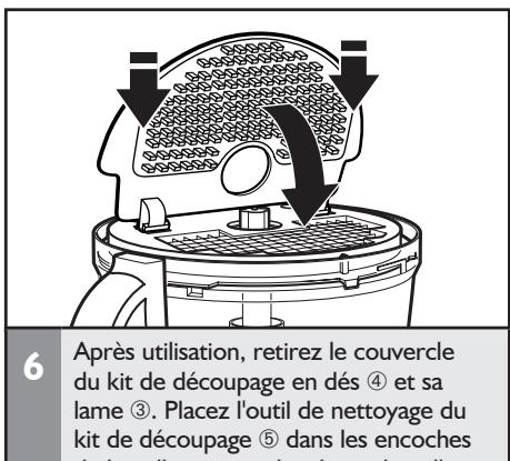 KITCHENAID 5KFP1644ECA - Installation/retrait du kit de découvert en dés - 6