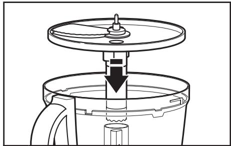 KITCHENAID 5KFP1644ECA - Installation/retrait du disque à trancher - 1