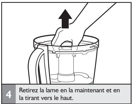 KITCHENAID 5KFP1644ECA - Installation/retrait de la lame polyvalente - 5